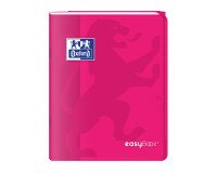 Cahier Oxford easybook 17x22cm grands carreaux seyès 96 pages agrafées couverture polypro rose