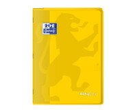 Cahier Oxford easybook a4 grands carreaux seyès 96 pages agrafées couverture polypro jaune