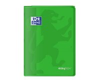 Cahier Oxford easybook a4 grands carreaux seyès 96 pages agrafées couverture polypro vert