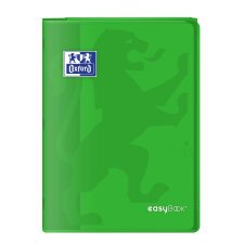 Cahier Oxford easybook a4 grands carreaux seyès 96 pages agrafées couverture polypro vert