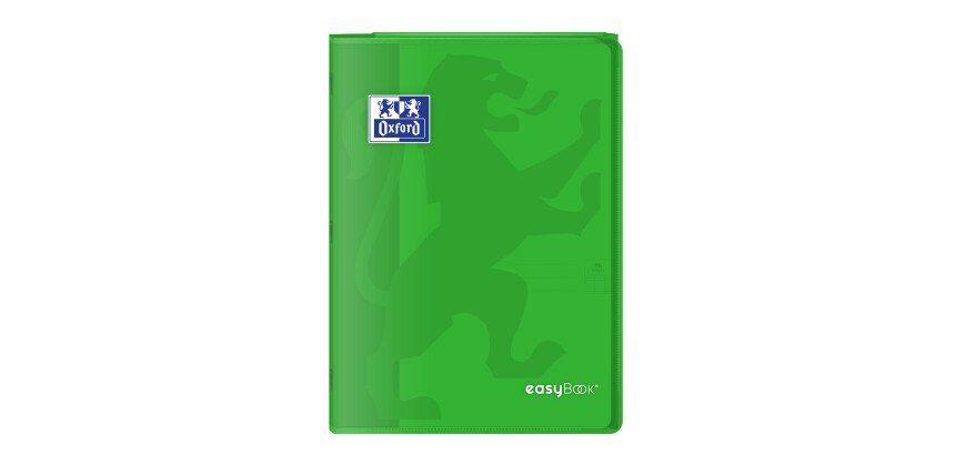 Cahier Oxford Easybook A4 grands carreaux Seyès 96 pages agrafées couverture polypro