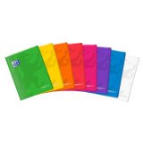 Cahier Oxford easybook 24x32cm grands carreaux seyès 48 pages agrafées couverture polypro coloris assortis