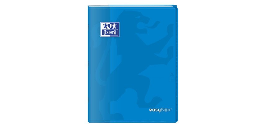 Cahier Oxford Easybook 24x32cm grands carreaux Seyès 96 pages agrafées couverture polypro