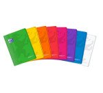 Cahier Oxford Easybook A4 petits carreaux 5mm margés 96 pages agrafées couverture polypro coloris assortis