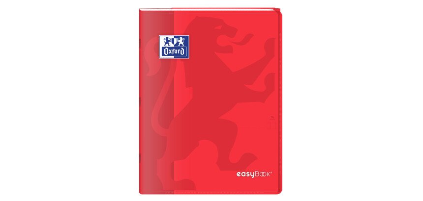 Cahier Oxford Easybook 24x32cm grands carreaux Seyès 96 pages agrafées couverture polypro