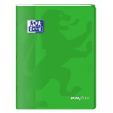 Cahier Oxford easybook 24x32cm grands carreaux seyès 96 pages agrafées couverture polypro vert