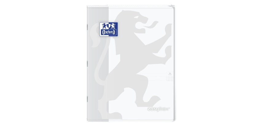 Cahier Oxford Easybook 24x32cm grands carreaux Seyès 96 pages agrafées couverture polypro