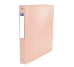 Classeur Oxford school life a4+ dos40 4anneaux rond polypro opaque pastel assorti