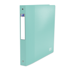 Classeur Oxford school life a4+ dos40 4anneaux rond polypro opaque pastel assorti