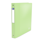 Classeur Oxford school life a4+ dos40 4anneaux rond polypro opaque pastel assorti