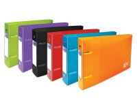 Classeur Oxford school life a5 format paysage dos30 2anneaux rond polypro translucide assorti