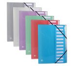 Trieur extensible Oxford hawaï a4 12 positions couverture polypro coloris assortis