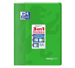 Cahier Easybook agrafe 240x320 48pages quadrillé 5/5 +marge assorti