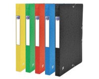 Boîte Oxford capacité standard top file+ 24x32cm dos 25mm avec élastique couverture carte assorti