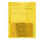 Sachet de 6 Pochettes perforées Oxford à Velcro® A4 polypro lisse épaisseur 20/100ème