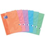 Cahier Oxford Touch' 24x32cm grands carreaux Seyès 96 pages agrafées couverture carte coloris assorti