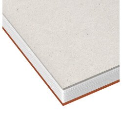 Bloc de bureau Oxford 10,5 x 14,8 cm agrafé orange - 5 x 5 mm - 80 feuilles