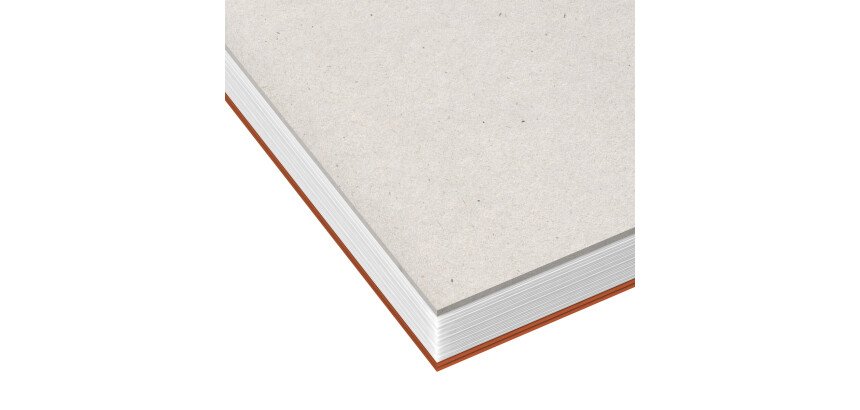 Bloc de bureau Oxford 10,5 x 14,8 cm agrafé orange - 5 x 5 mm - 80 feuilles