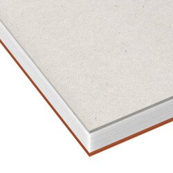 Bloc de bureau Oxford 21 x 31x5 agrafé orange perforé -5 x 5 mm - 80 feuilles