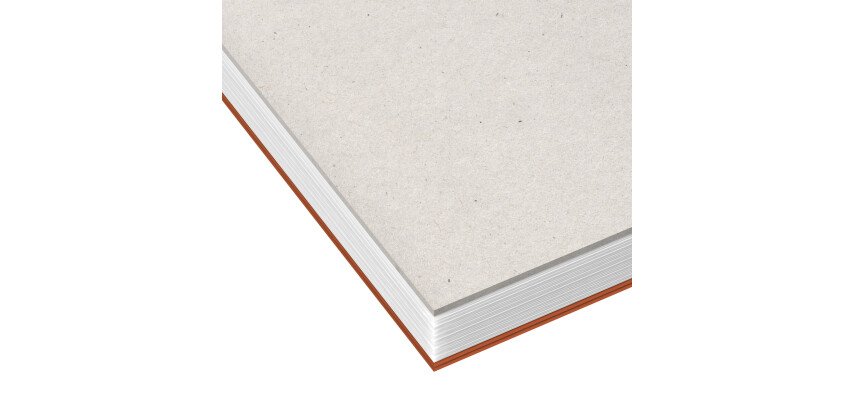 Bloc de bureau Oxford 21 x 31x5 agrafé orange perforé -5 x 5 mm - 80 feuilles