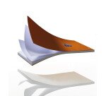 Bloc de bureau Oxford 21 x 31,5 cm agrafé orange - 5 x 5 mm - 80 feuilles