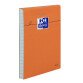 Bloc de bureau orange Oxford 7,5 x 10,5 cm agrafé 5 x 5 mm - 80 feuilles