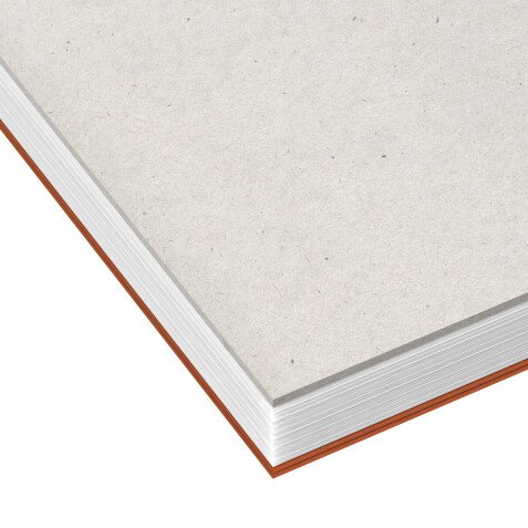 Bloc de bureau Oxford 21 x 31,5 cm agrafé orange - 5 x 5 mm - 80 feuilles