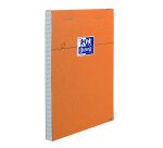 Bloc de bureau Oxford 10,5 x 14,8 cm agrafé orange - 5 x 5 mm - 80 feuilles