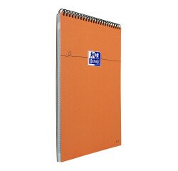 Bloc de bureau orange Oxford A4+ spirale - 5 x 5 - 80 feuilles