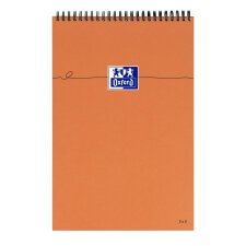 Bloc de bureau orange Oxford A4+ spirale - 5 x 5 - 80 feuilles