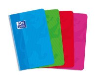 Carnet Oxford color life 9x14cm petits carreaux 5mm 96 pages agrafées couverture carte coloris assortis