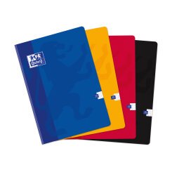 Cahier Oxford color life a4 petits carreaux 5mm 192 pages brochées couverture carte coloris assortis