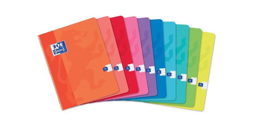 Notizbuch Oxford Color Life 17 x 22 cm 5 x 5 mm Ränder 96 Seiten