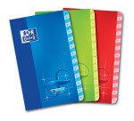 Répertoire Oxford Infinium 11x17cm petits carreaux 5mm 96 pages agrafées couverture synthétique coloris assortis