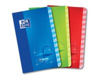 Répertoire Oxford infinium 11x17cm petits carreaux 5mm 96 pages agrafées couverture synthétique coloris assortis