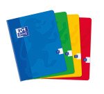 Carnet Oxford color life 17x22cm petits carreaux 5mm 192 pages brochées couverture carte coloris assortis