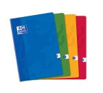 Cahier Oxford Color Life A4 grands carreaux Seyès 48 pages agrafées couverture carte coloris assortis