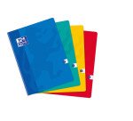 Cahier Oxford Color Life 24x32cm petits carreaux 5mm 192 pages brochées couverture carte coloris assortis