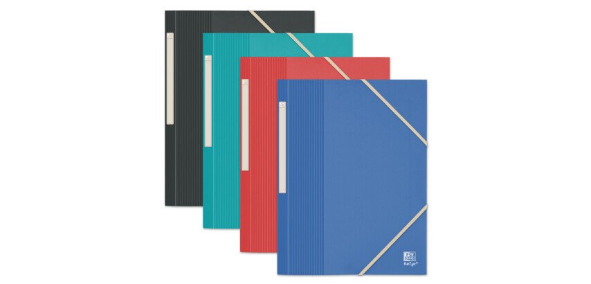 Chemise elastique Oxford school life recycle A4 polypro opaque assorti
