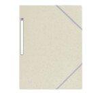 Chemise 3 rabats Oxford top file + a4 avec élastique couverture carte beige