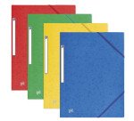 Chemise 3 rabats Oxford top file + 24x32cm avec élastique couverture carte coloris assortis