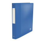 Classeur Oxford school life recyclé a4+ dos 40 4anneaux rond polypro opaque assorti