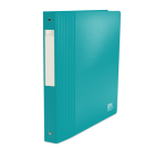 Classeur Oxford school life recyclé a4+ dos 40 4anneaux rond polypro opaque assorti
