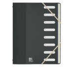 Trieur Oxford school life recycle a4 8positions polypro opaque assorti