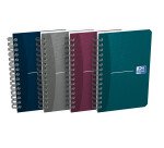 Carnet Oxford office Essentials 9x14cm petits carreaux 5mm 180 pages reliure spirale couverture carte coloris assortis