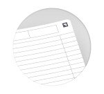 Cahier office Essentials Oxford A5 ligné 7 mm - 180 pages