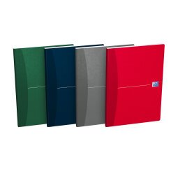 Cahier Oxford office essentials a4 grands carreaux seyès 192 pages reliure brochure couverture carte coloris assortis