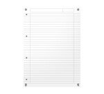 Bloc-notes Oxford office essentials a4 ligné 7mm margé 160 pages endossé couverture carte coloris assortis