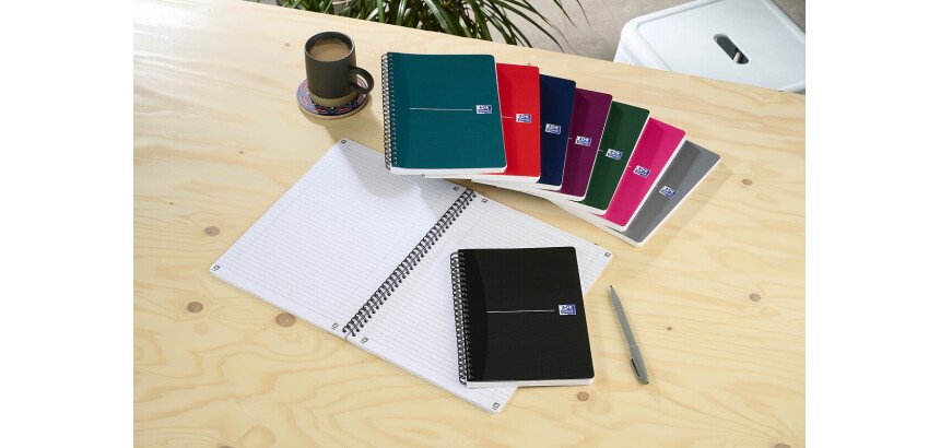 Cahier office Essentials Oxford A5 ligné 7 mm - 180 pages