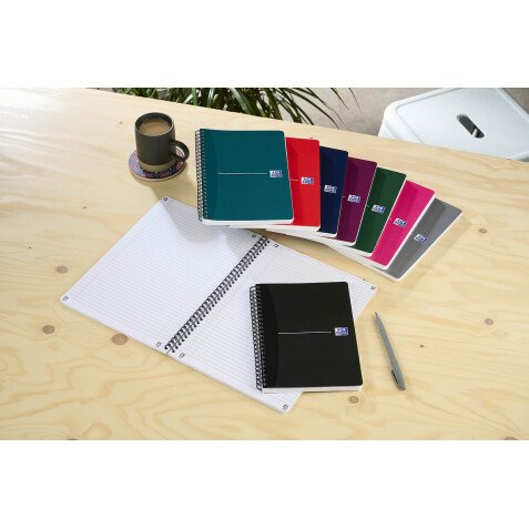 Cahier office Essentials Oxford A5 ligné 7 mm - 180 pages